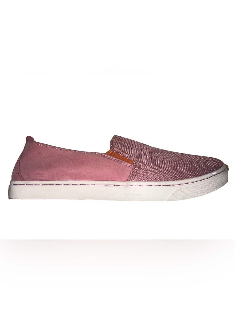 L.L. Bean Size 7.5 Pink Nubuck Leather Campside Slip On Shoes Excellent !